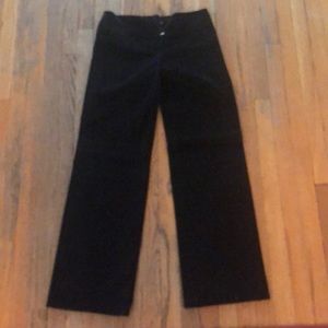 Size 6 black velvet max studio pants no pockets